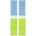 thumbnail image 1 of Unique Bargains 4 Pcs Textured Cotton Hand Towel Light Green/Blue 13" x 30"/13" x 29", 1 of 8