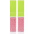 thumbnail image 1 of Unique Bargains 4 Pcs Textured Cotton Hand Towel Light Green/Pink 13" x 30"/13" x 29", 1 of 8