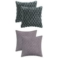 thumbnail image 1 of Unique Bargains 4 Pcs Throw Pillow Covers Cushion 16" x 16" Gray/Grey, 1 of 6