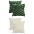 thumbnail image 1 of Unique Bargains 4 Pcs Throw Pillow Covers Cushion 16" x 16" Green/White, 1 of 6