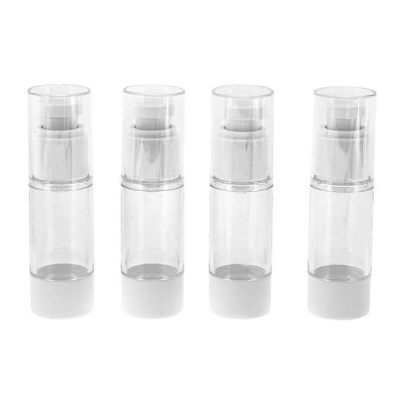 Unique Bargains 4 Pcs Travel Container Set Reusable Travel Bottles Set White Clear