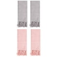 thumbnail image 1 of Unique Bargains 4 Pcs Turkish Hand Towels Grey/Pink 14" x 30", 1 of 5