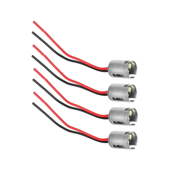 Unique Bargains 4 Pcs Universal 1176 BA15D Car Bulb Socket Auto LED Bulb Light Lamp Socket Adapter Plug Extension Wire
