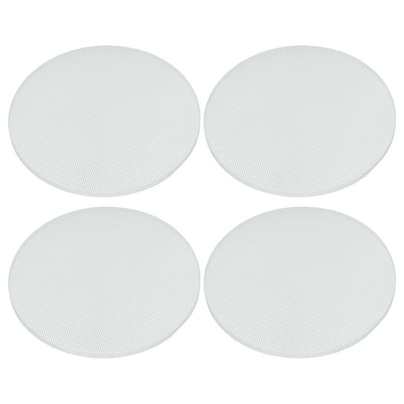 Universal Speaker Grills Mesh for Audio Subwoofer Grille without Frame White - Pack of 4 White,152mm