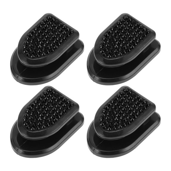 Unique Bargains 4 Pcs Universal Car Storage Hooks for Purses and Bags Umbrella Black 1.18"x0.83"