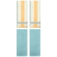 thumbnail image 1 of Unique Bargains 4 Pcs Waffle Hand Towels Light Blue/Blue Orange 13" x 30"/13" x 29", 1 of 5