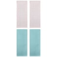 thumbnail image 1 of Unique Bargains 4 Pcs Waffle Soft Hand Towels Light Blue/Beige 13" x 30"/13" x 29", 1 of 5