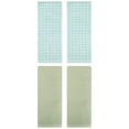 thumbnail image 1 of Unique Bargains 4 Pcs Waffle Soft Hand Towels Light Green/Green 13" x 30"/13" x 29", 1 of 5