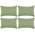 thumbnail image 1 of Unique Bargains 4-Piece Soft Microfiber Pillowcases Sage King(20"x36"), 1 of 8