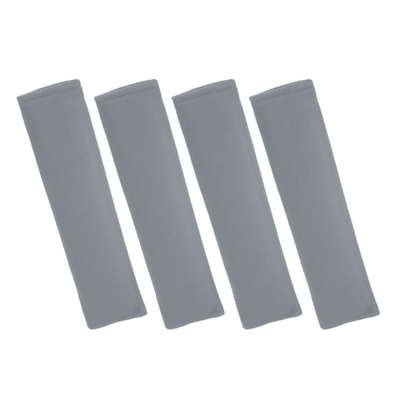 Unique Bargains 4 Pieces Car Seat Belt Cover Shoulder Pad Strap Cushion Gray