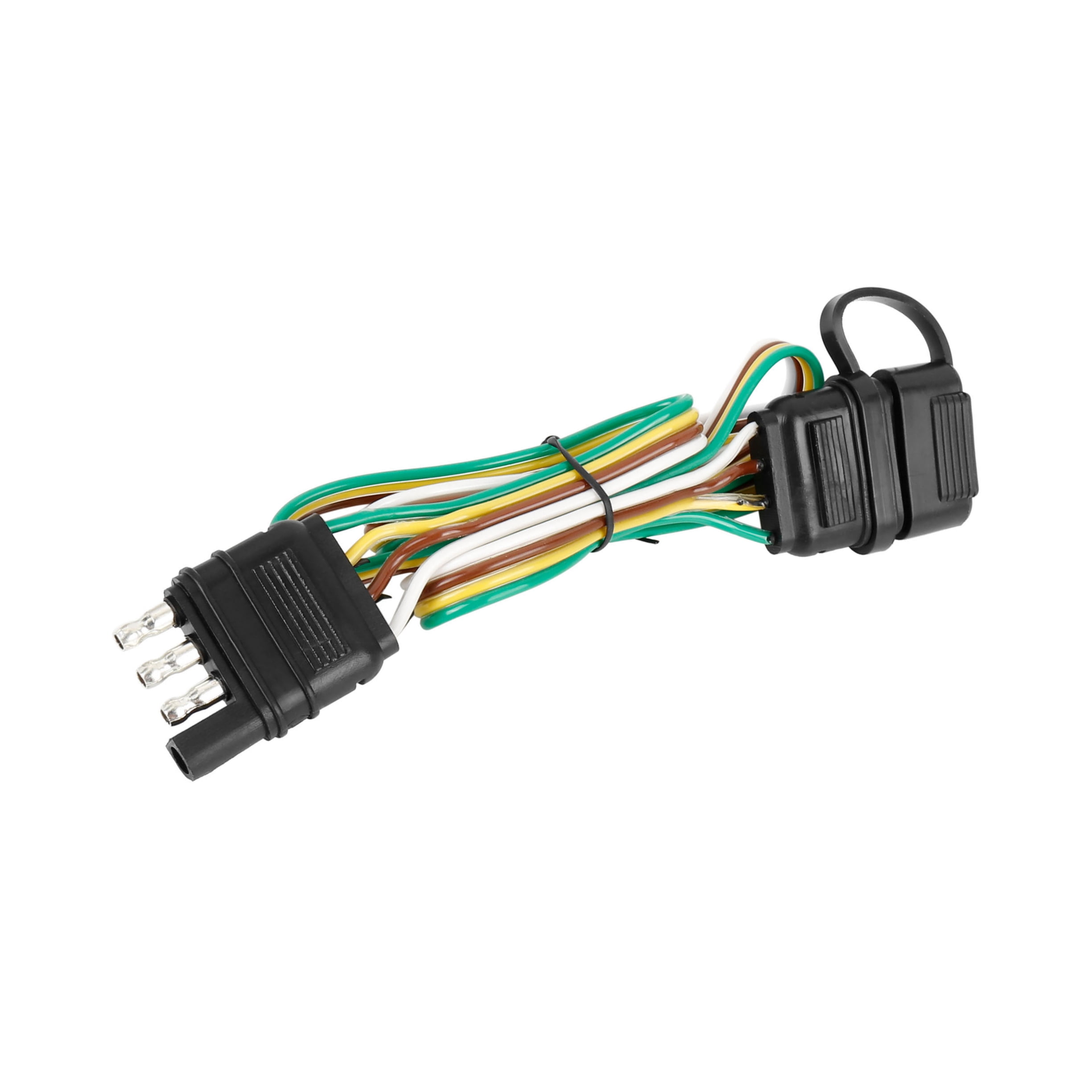 Unique Bargains 4 Pin 32" Trailer Plug Extension Adapter Male Female