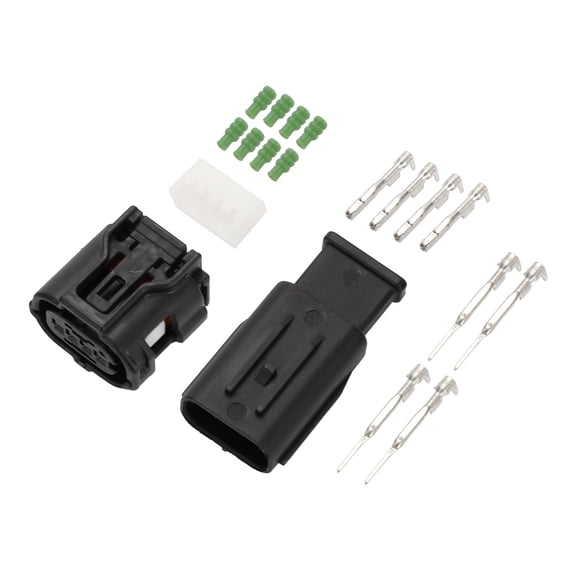 Unique Bargains 4 Pin Air Flow Socket Connector Plug Waterproof Male Female Wire Terminal Connector for Toyota 1 Set