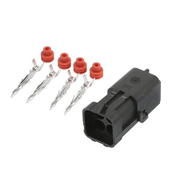 Unique Bargains 4 Pin Car Electrical Wire Connector Plug Kits Waterproof for Car Boat RV 1set