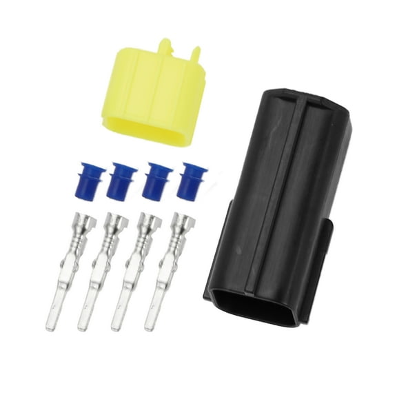 Unique Bargains 4 Pin O2 Oxygen Sensor Socket Connector Plug Male Wire Terminal for Mazda