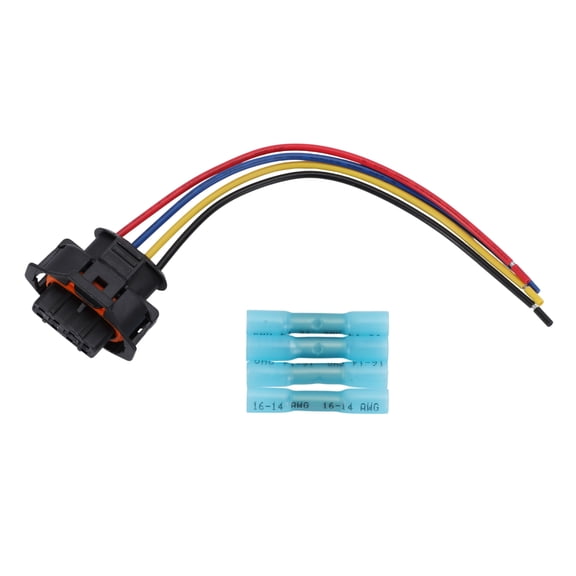 Unique Bargains 4 Pin Sensor Wiring Harnesses Pressure (Map) Sensor Wiring Harness for VOLVO V70 2005-2007 No.89046835 Electrical Sensor Cable Assembly 18gauge