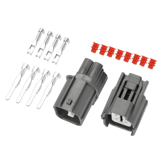 Unique Bargains 4 Pin Small Light Turn Signal Connector Plug Male Female Wire Terminal Connector for Honda Accord 1 Set