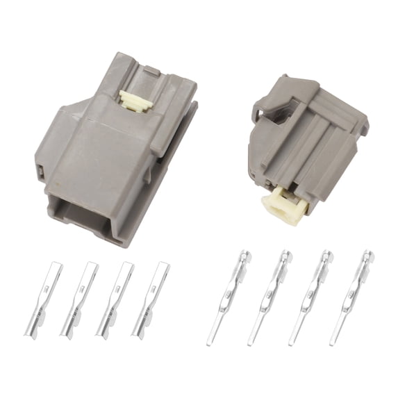 Unique Bargains 4 Pin Tail Lamp Fog Light Connector Plug Male Female Wire Terminal Connector for Ford Fusion Fiesta 1set