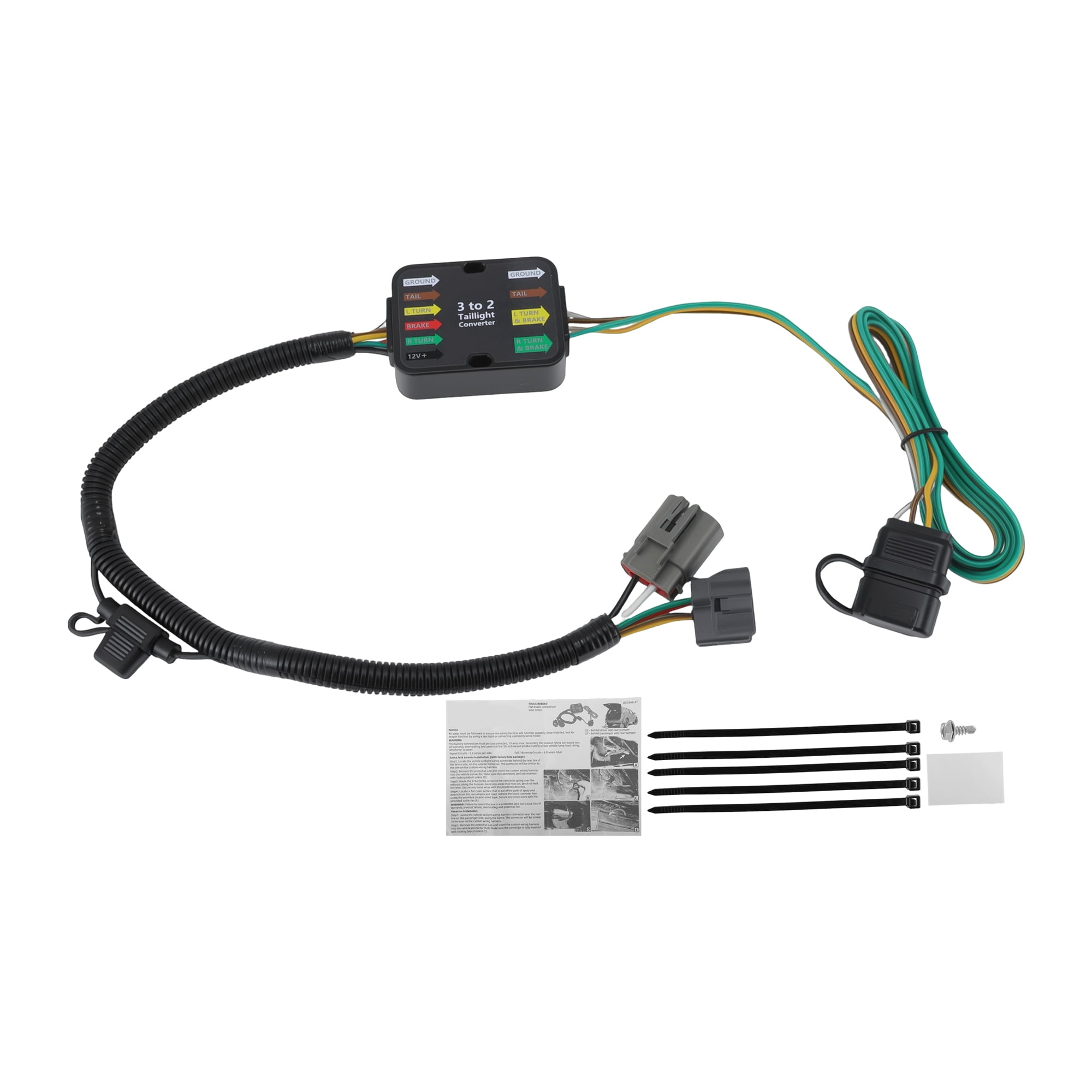 Unique Bargains 4 Pin Trailer Wiring Harness Kit for Hyundai Santa Fe and for Kia Sedona