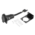 thumbnail image 1 of Unique Bargains 4 Pin to 7 Pin Trailer 4  Wire Plug Hitch Light Trailer Wiring Harness Extender Reverse Plug with Mounting Bracket, 1 of 7