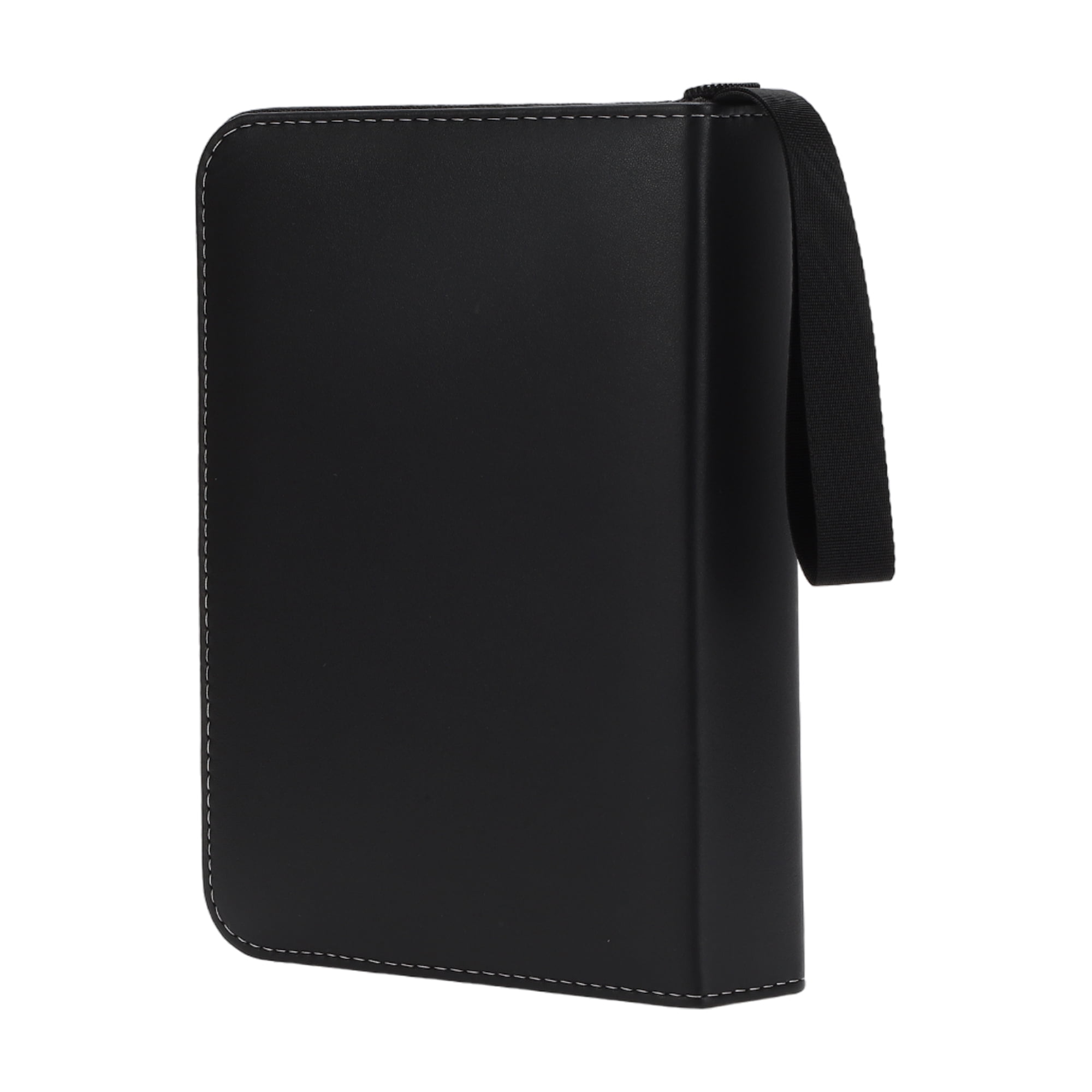 Unique Bargains 4 Pockets Card Binder with 400 Sleeves Trading Card Collector Zipper Album Holder Black