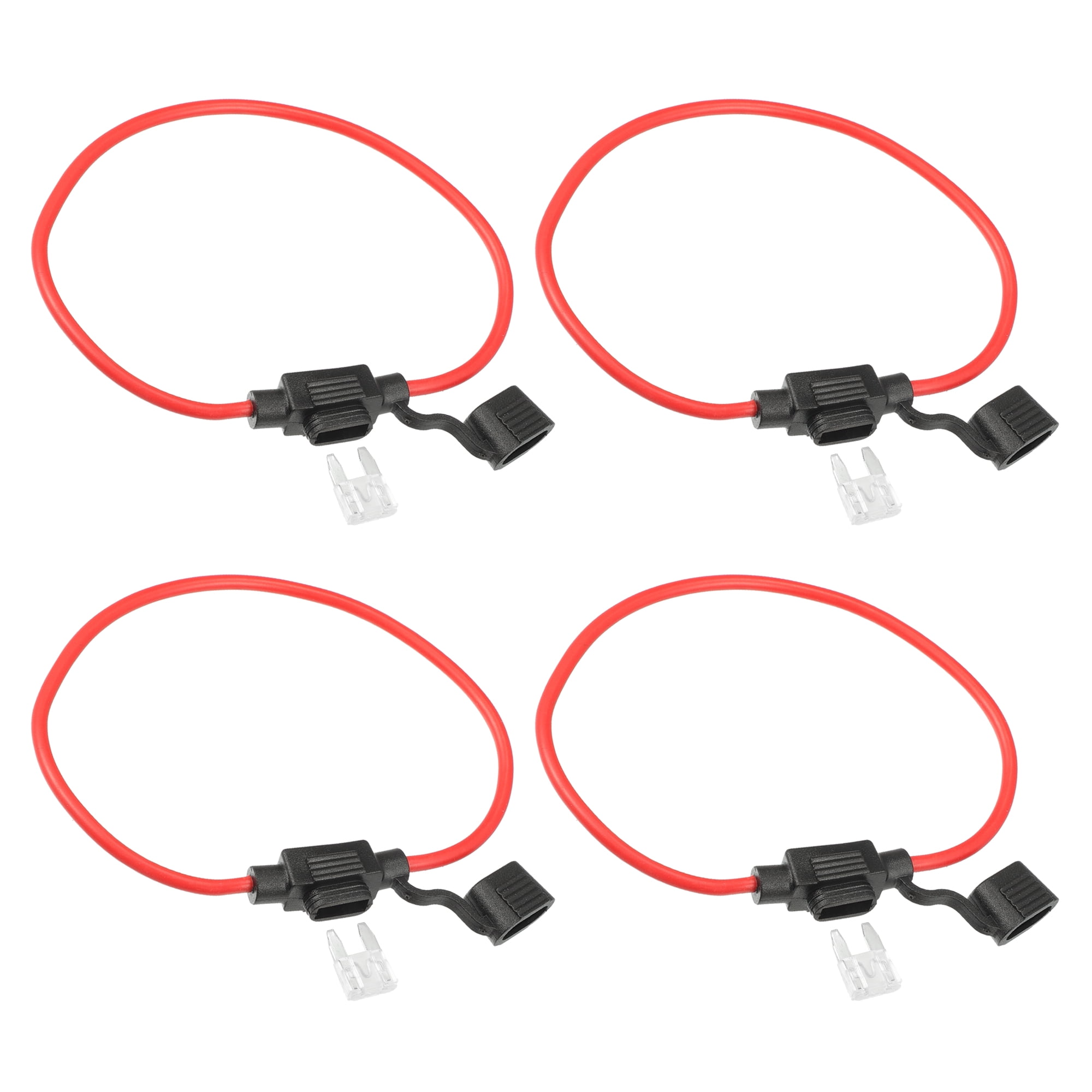 Unique Bargains 4 Set DC 32V 12 Gauge Car in Line Mini Blade Style