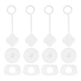 thumbnail image 1 of Unique Bargains 4 Set Dust-Proof 30oz Straw Cover White Silicone, 1 of 5