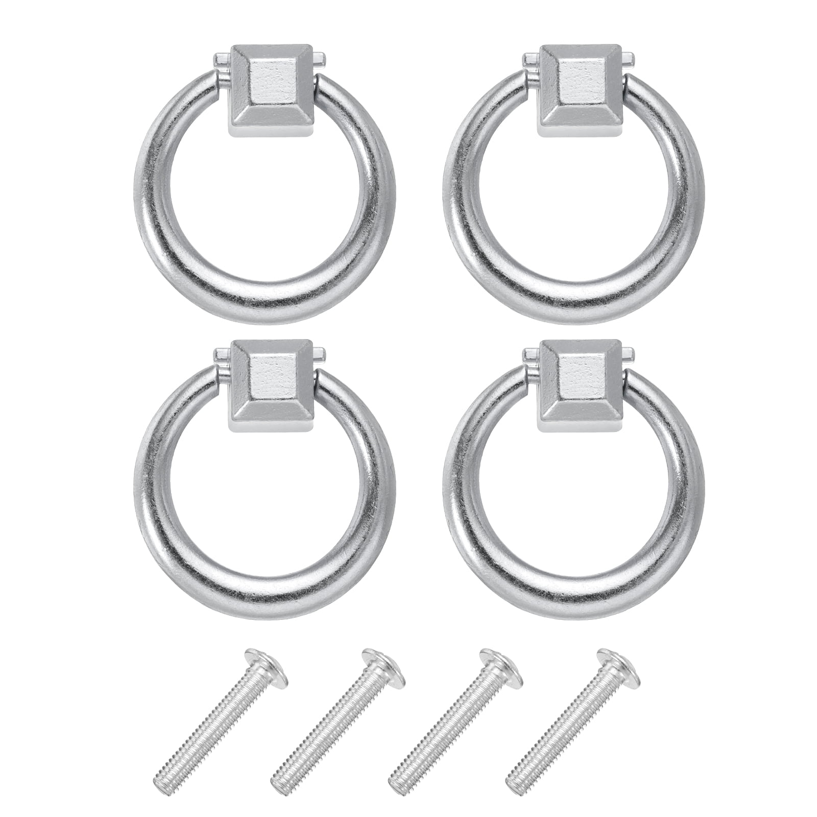 Unique Bargains 4 Sets Modern Drawer Pull Handles with Screws for Dresser Drawer Furniture