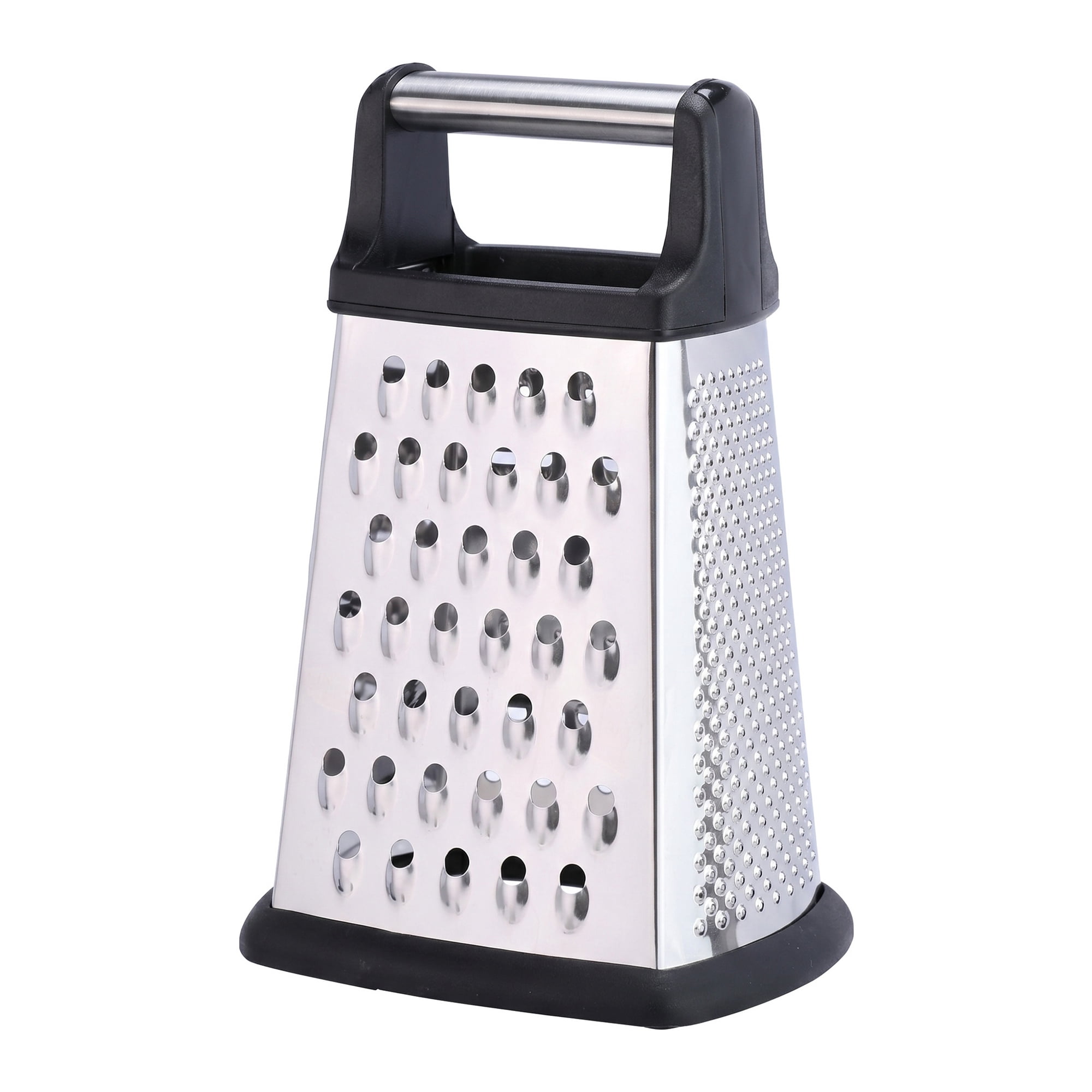 Unique Bargains 4-Sided Box Stainless Steel Mandoline Slicer with Non-Slip Base 5.1"x7.7"