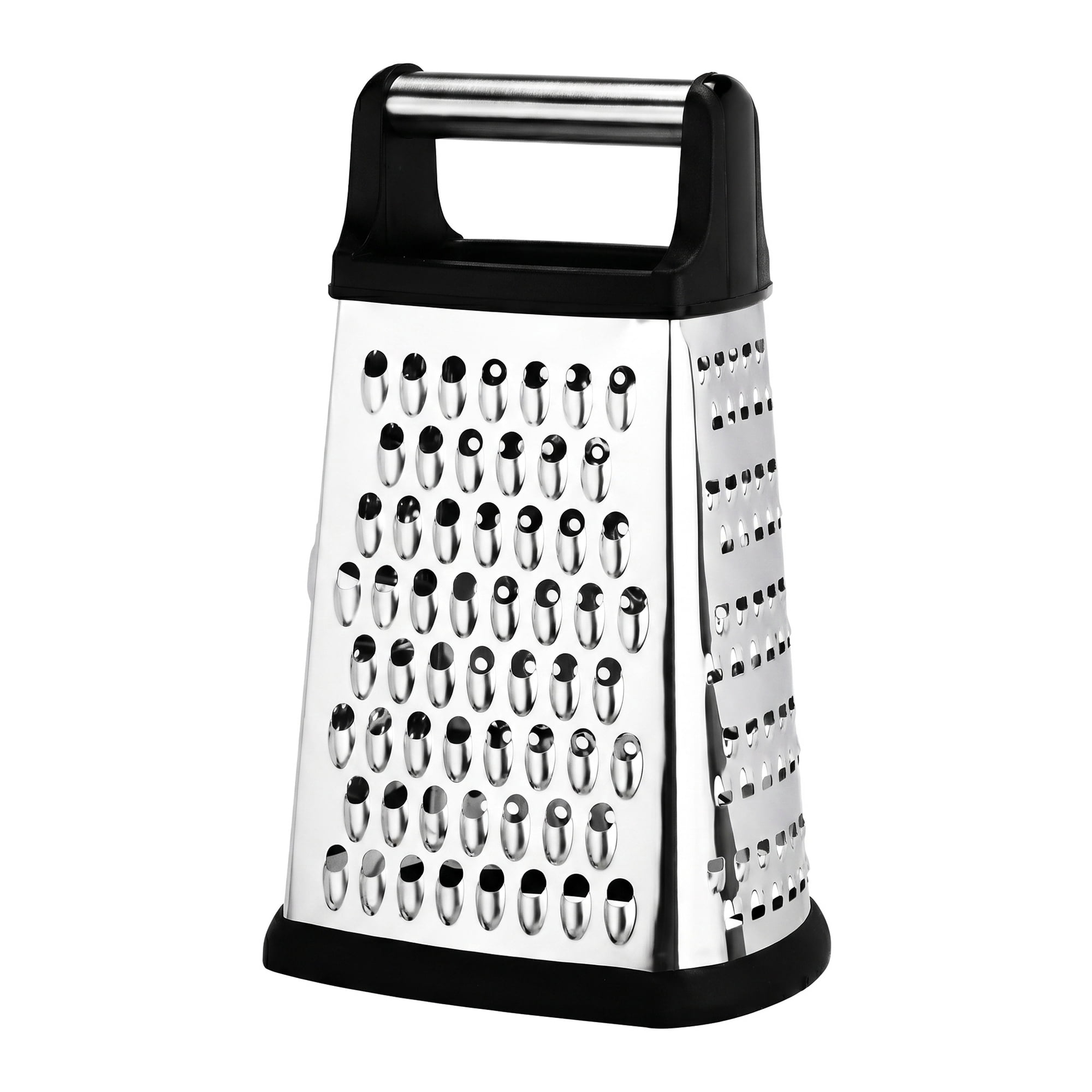 Unique Bargains 4-Sided Box Stainless Steel Mandoline Slicer with Non-Slip Base 5.5"x8.9"