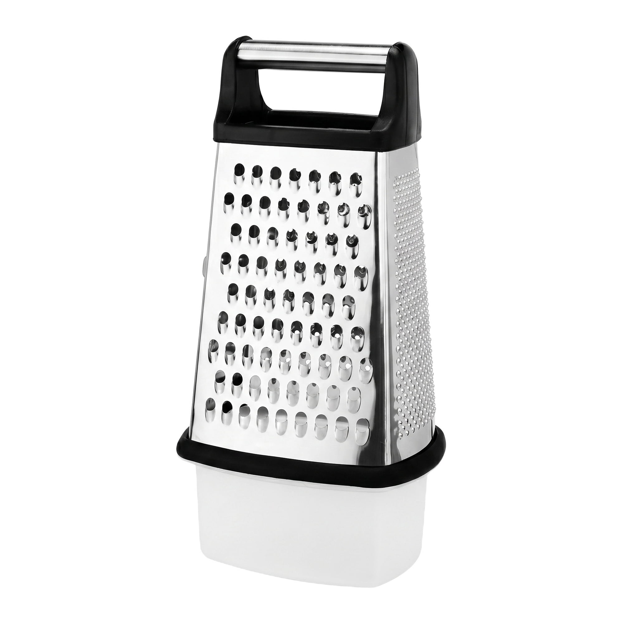 Unique Bargains 4-Sided Box Stainless Steel Mandoline Slicer with Non-Slip Base 6.3"x11.8"