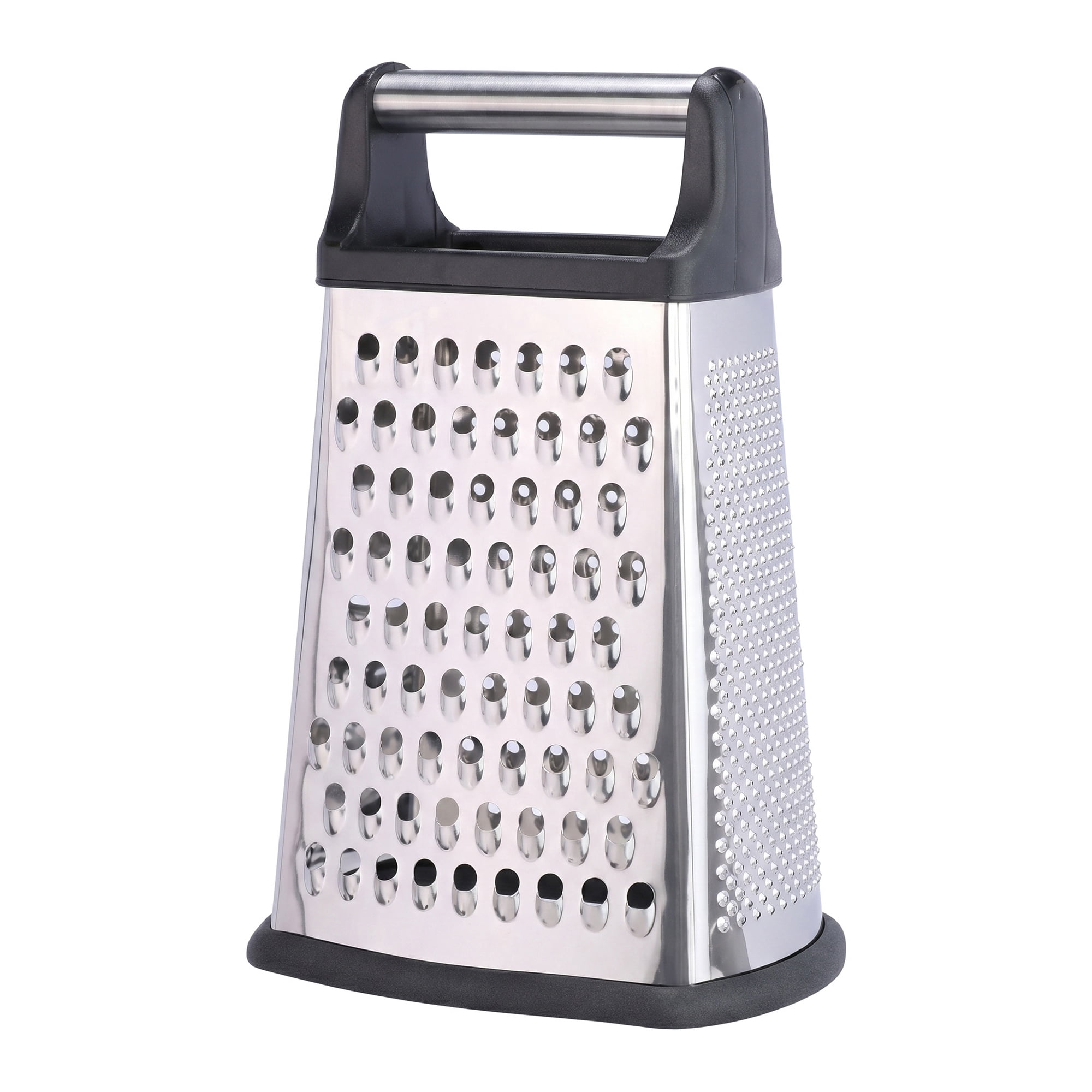 Unique Bargains 4-Sided Box Stainless Steel Mandoline Slicer with Non-Slip Base 6.3"x9.3"