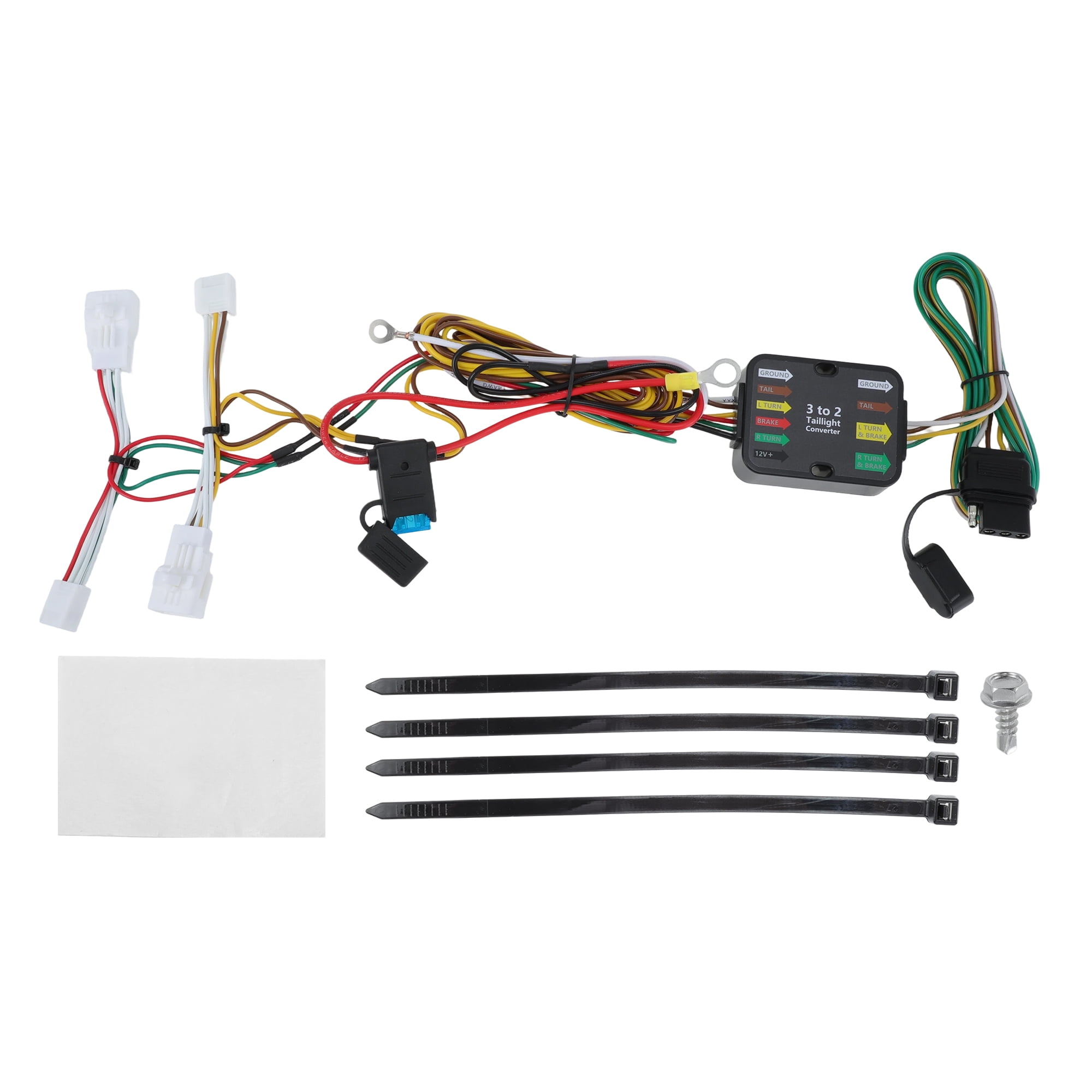 Unique Bargains 4-Way Flat Trailer Wiring Harness for TOYOTA Prius 2004-2015