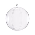 thumbnail image 1 of Unique Bargains 4-inch(100mm) Clear Plastic Ornaments Ball 10 Pcs, 1 of 6