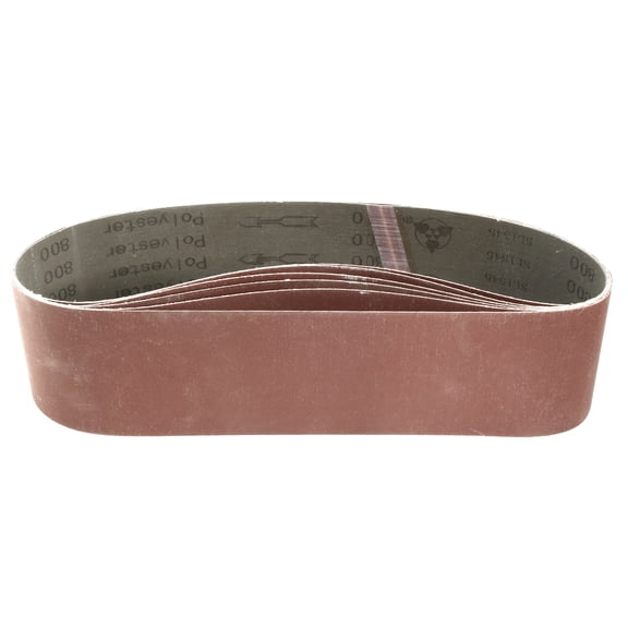 Unique Bargains 4 inch x 36 inch 800 Grit Tape Aluminum Oxide Sanding Belt 6Pcs