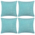 thumbnail image 1 of Unique Bargains 4-pcs Decoratiove Throw Cushion Pillow Covers Light Blue 20"x20", 1 of 8