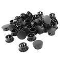 thumbnail image 1 of Unique Bargains 40 Pieces Black Snap in Type Locking Hole Plugs 16mmx20mmx10mm, 1 of 1