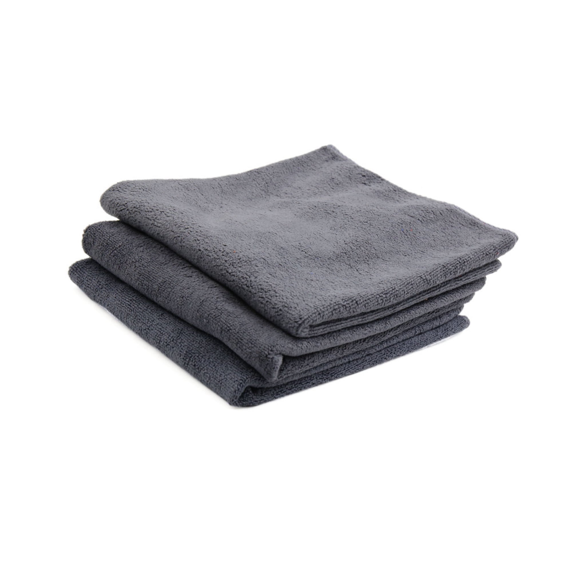 Unique Bargains 40 x 40cm 400GSM Microfiber Car Cleaning Towels Drying Washing Cloth Gray