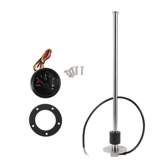 Unique Bargains 406mm 15.98" Length Fuel Sending Unit and Gauge Kit Boat Fuel Sending Unit Marine Fuel Sender Unit Metal 1 Set 0-190 Ohm
