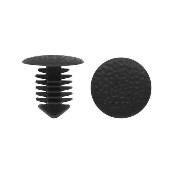 Unique Bargains 40Pcs 8mm Hole Dia. Plastic Rivets Fastener Clips Black for Car Auto Fender