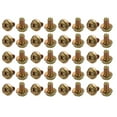 thumbnail image 1 of Unique Bargains 40Pcs M6x10mm Yellow Zinc Plated Phillips Drive Serrated Flange Hex Head Bolt, 1 of 3