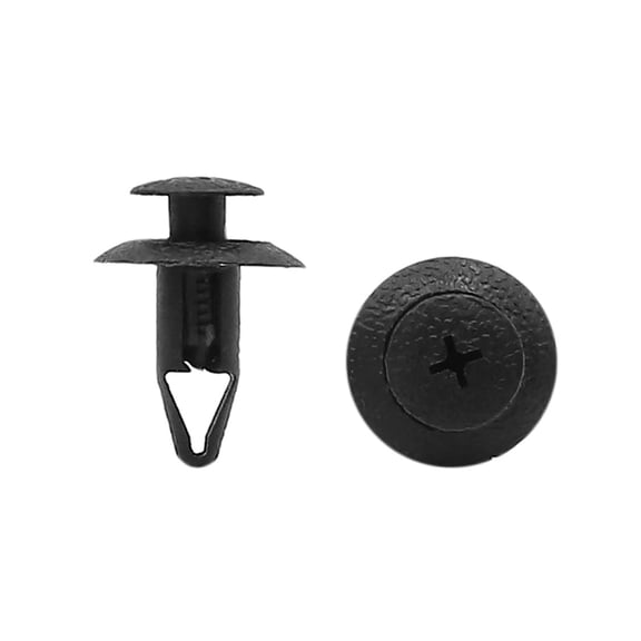Unique Bargains 40Pcs Universal Fits Car Door Rivets Bumper Trim Panel Retainer Clip 7.5mm Black