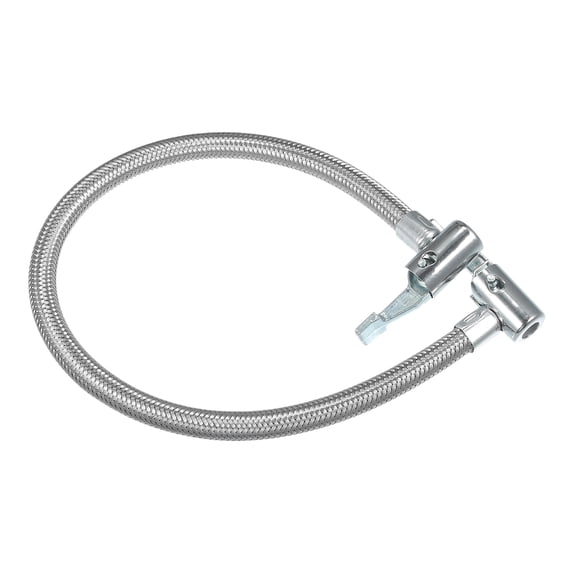 Unique Bargains 40cm Car Tire Inflator Extension Hose with Undeflatable Chuck Lock Air Pump Tire Valve Connection Pipe