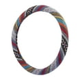thumbnail image 1 of Unique Bargains 40cm Ethnic Style Linen Car Steering Wheel Cover Replacement Multicolor Printing Pattern, 1 of 6
