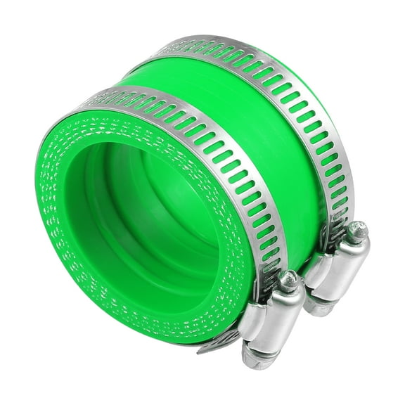 Unique Bargains 40mm ID Green Carburetor Adapter Inlet Intake Pipe Manifold Adapter Boot Sleeve Interface with Clamps