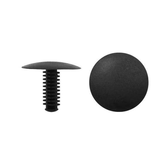 Unique Bargains 40pcs Black Car Plastic Push Rivet Fastener Bumper Clips Fit 5mm x 4mm Dia Hole
