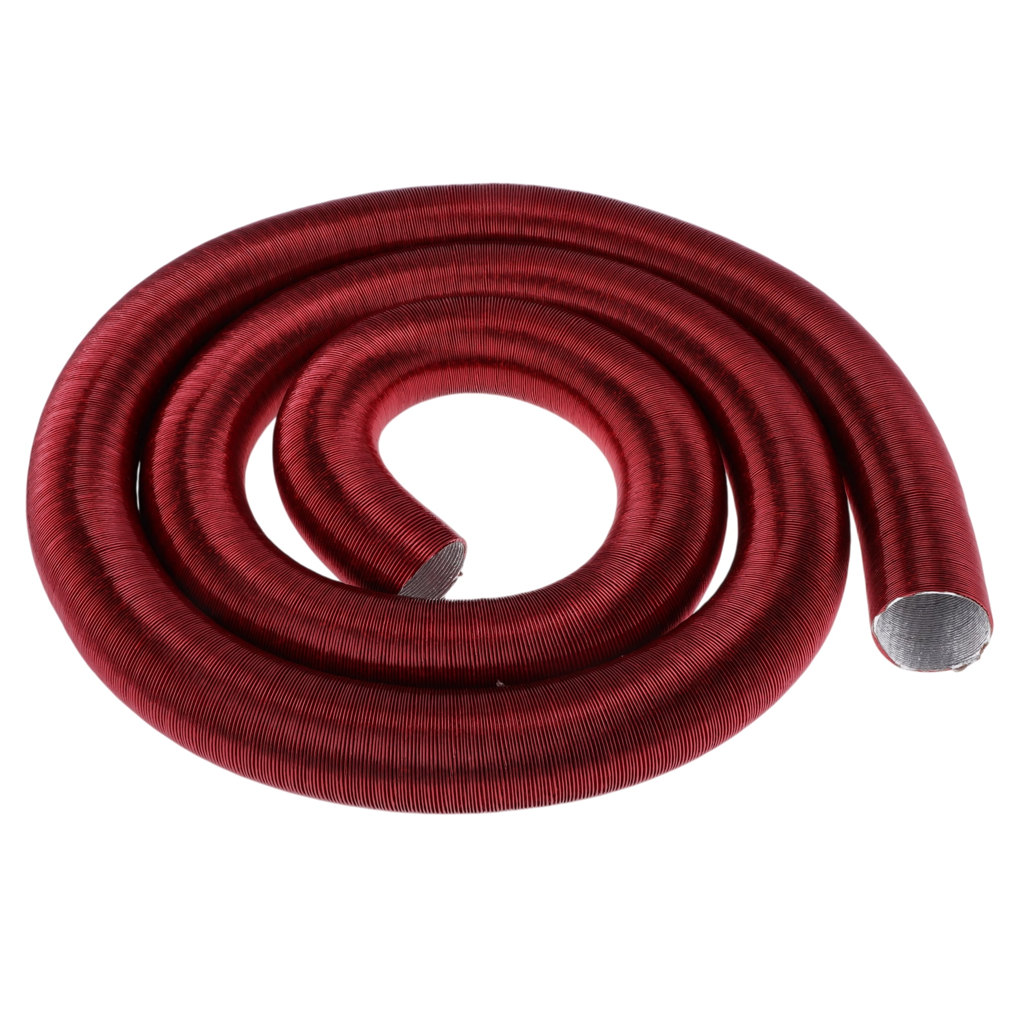 Unique Bargains 42mm Dia 500cm Car Heater Duct Pipe   Aluminum Foil Warm Air Ducting Hose for Diesel Heater Red
