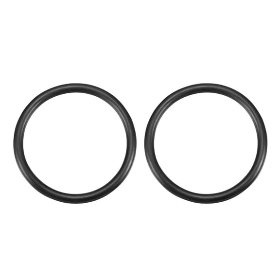 Unique Bargains 43mm x 36mm x 3.5mm Rubber O Ring Oil Seal Gasket Black 2 Pcs