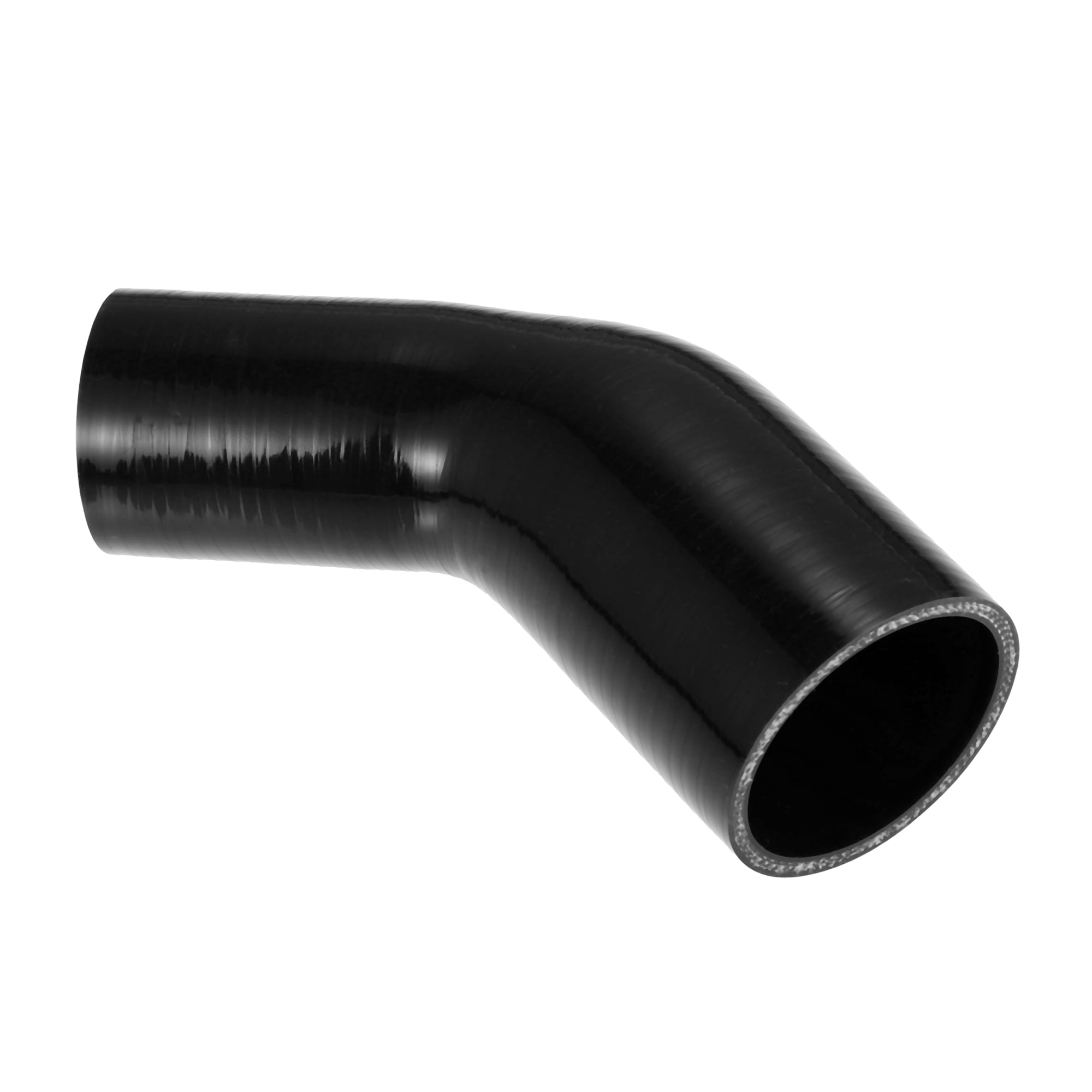 TenkeAuto 2.25" ID 45-Degree Silicone Elbow Hose – 4-Ply Reinforced For Turbo & Intercooler Piping (Blue)