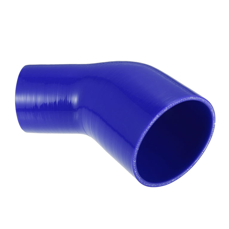 Unique Bargains 45 Degree 3 Inch to 4 Inch ID 4Ply Elbow Reducer Silicone  Hose Coupler Intercooler Tube Blue 76-102mm