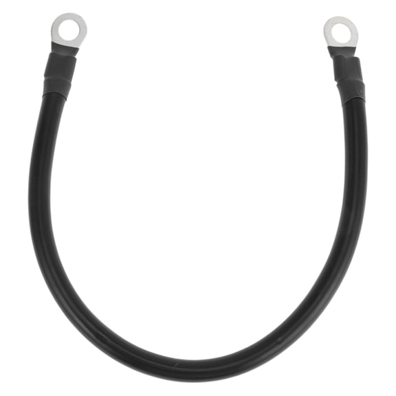 Unique Bargains 45cm 4AWG Battery Inverter Cable 3/8" Battery Cable Tinned Copper Black